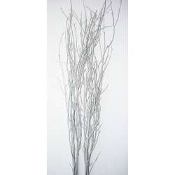 Silver Glittered Birch Branches