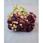 Mini Dried Rose Bouquet - Red