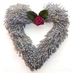 Heart Shaped Lavender Wreath