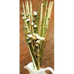 White Dried Rose Flower Bouquet