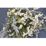 Dried White Garden Flower Bouquet