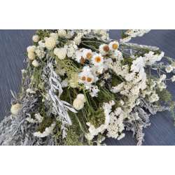 Dried White Garden Flower Bouquet