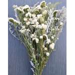 Dried White Garden Flower Bouquet