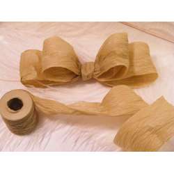 Natural Paper Ribbon - 3 rolls of Brown