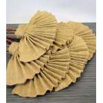 Decorative Burlap Fans - Teddy Fans