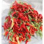 Dried Red Chili Peppers Bunch 