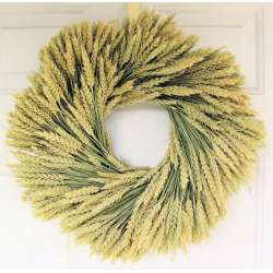 Beardless Wheat Wreath - 19 inch