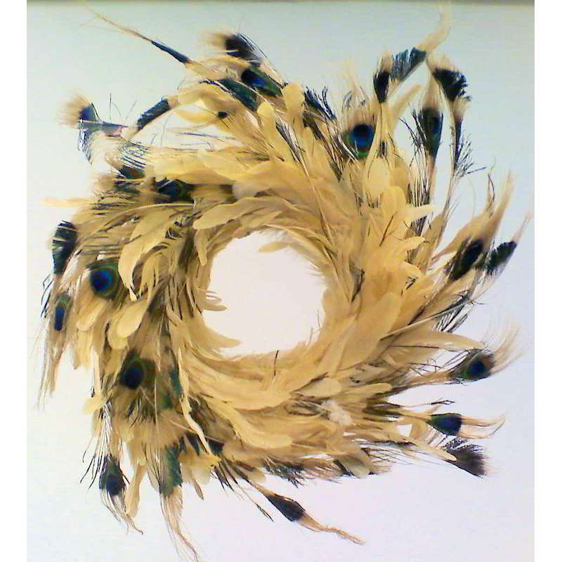 Peacock Feather Wreath