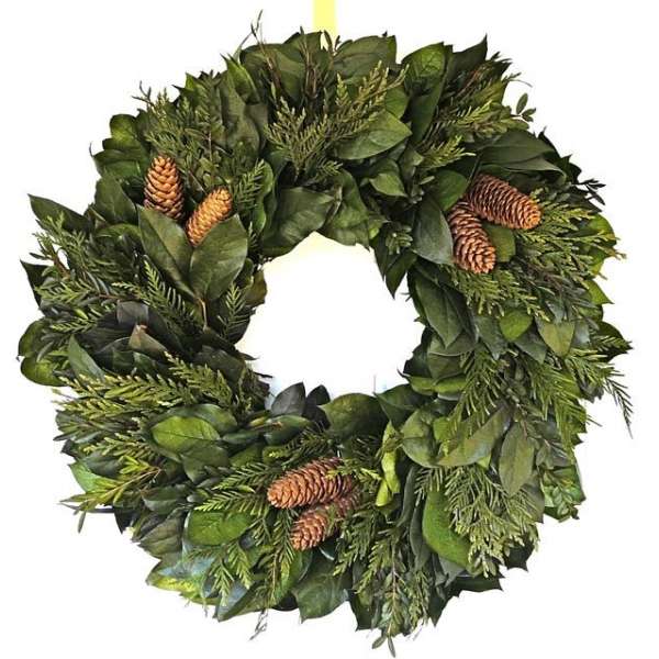 Celebrate Evergreens Wreath - Dried Wreath