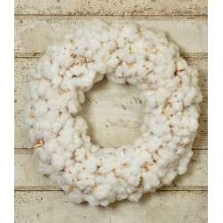Dried Cotton Boll Wreath