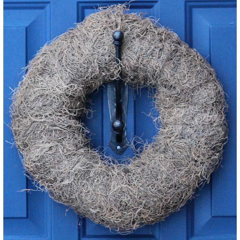 Natural Spanish Moss Wreath Base 12"