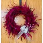 Green Hackle Feather Wreath 18 inch diameter